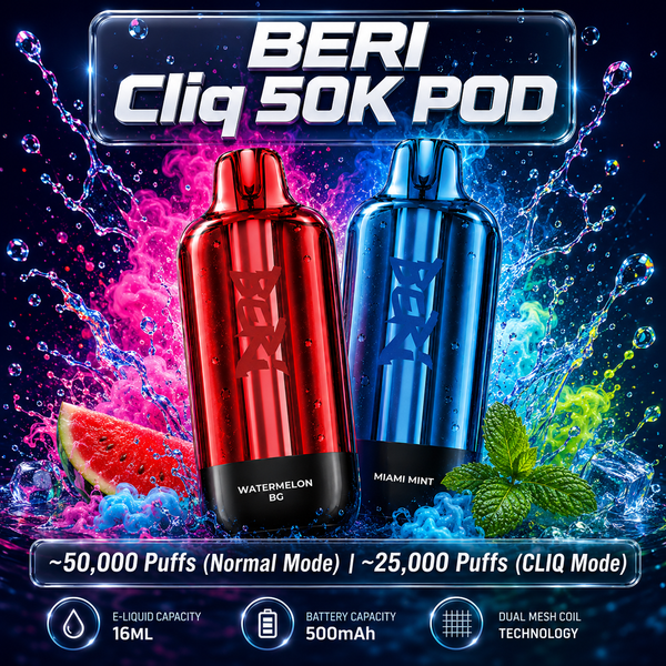BERI Cliq 50K POD - 20mg Nikotin-Einweg vapes