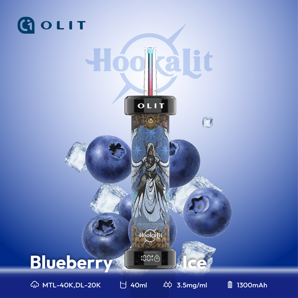 Blåbärsglass - Olit 40K Vattenpipa - 40K Vapes