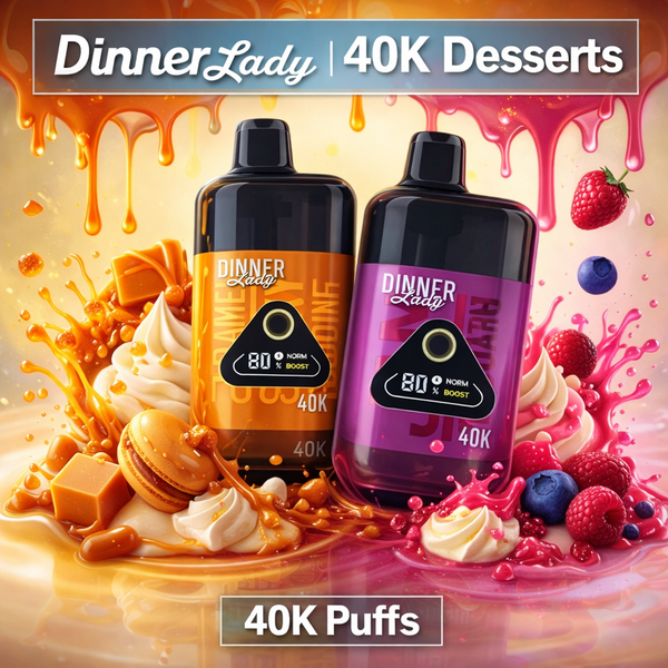 Dinner Lady 40K Desserts - 20mg Nikotin - Engangs Vapes