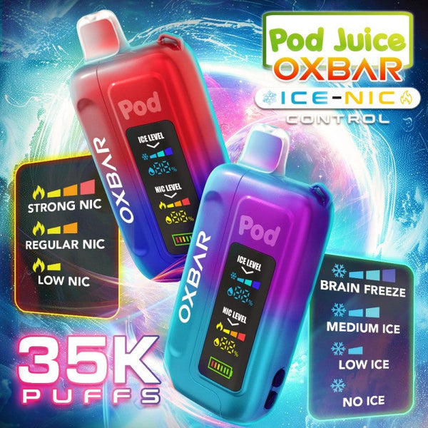 OXBAR x Pod Juice ICE-NIC 35K - Best Sellers