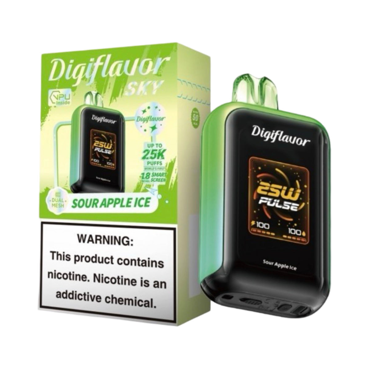 Sour Apple Ice - Geek Bar Digiflavor Sky 25000 Vape Sour Apple Ice - Geek Bar Digiflavor Sky 25000 Vape