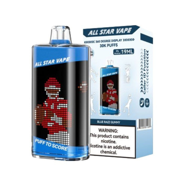 Blue Razz Gummy - All Star 30000 - 25K Vapes