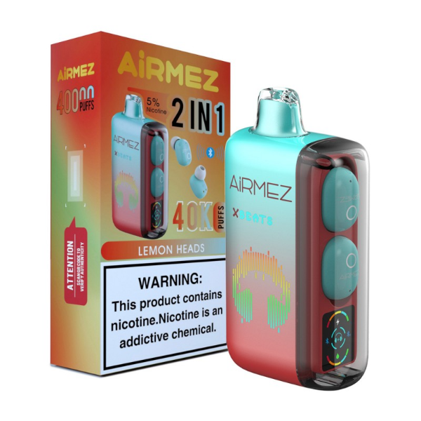 Lemon Heads - AirMez X-Beats 40K Jednorazowe Urządzenie Vape - 40K Waporyzatory