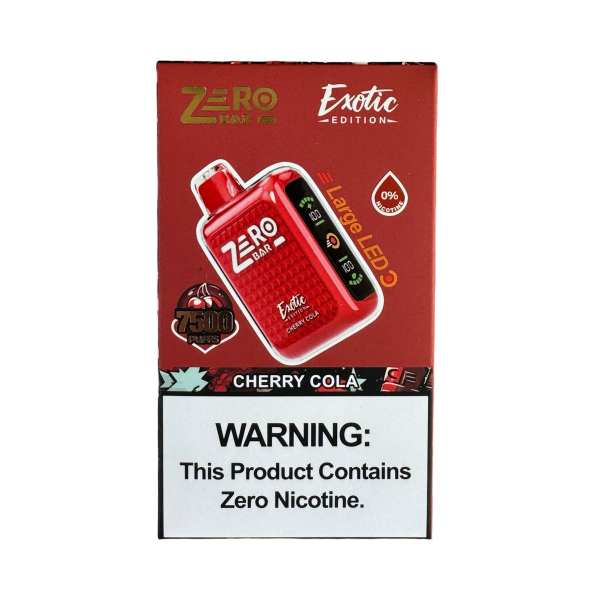 Cherry Cola - Zero Bar - Exotic Edition - Zero Nicotine Vape Cherry Cola - Zero Bar - Exotic Edition - Zero Nicotine Vape