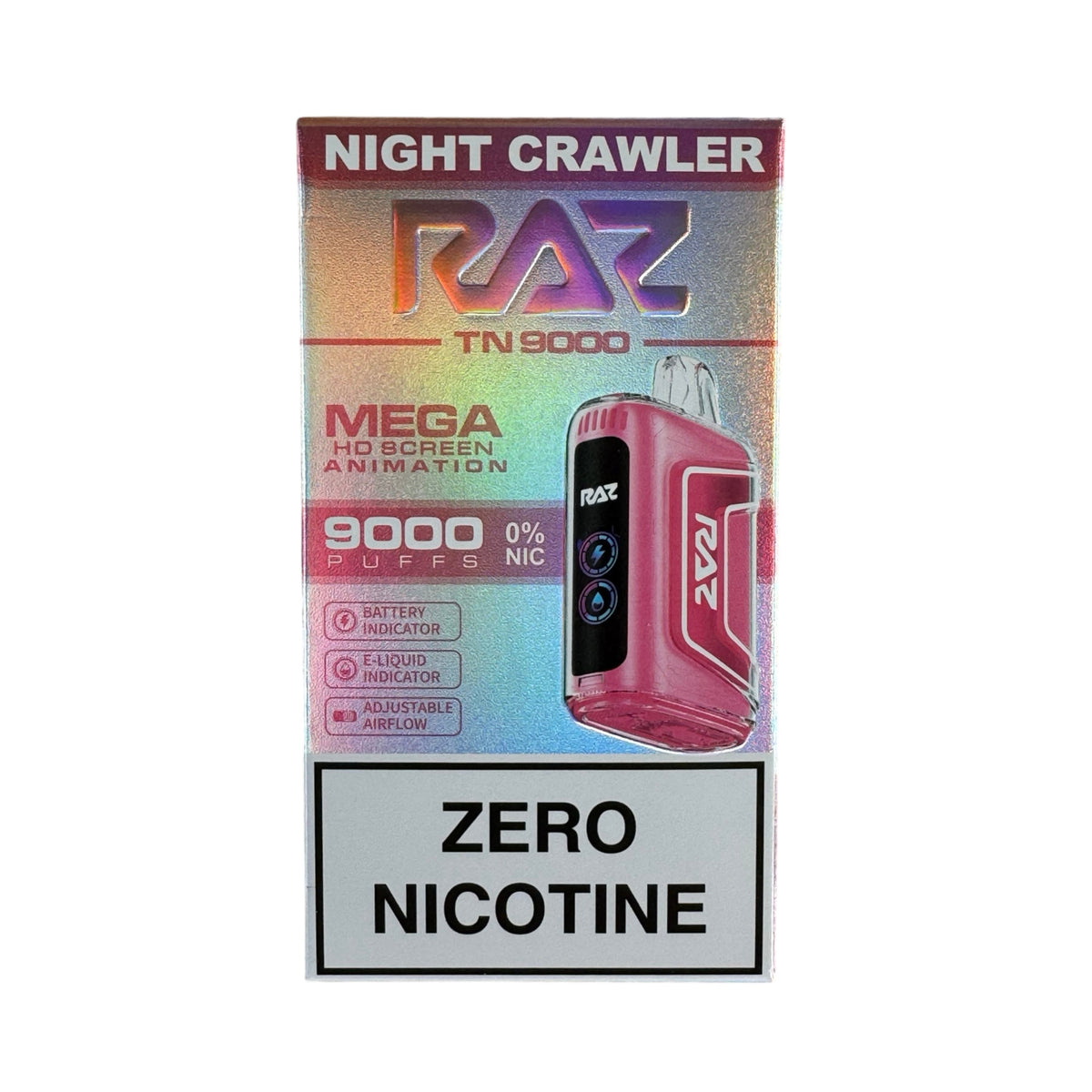 Night Crawler - RAZ TN9000 - Zero Nicotine Vape Device Night Crawler - RAZ TN9000 - Zero Nicotine Vape Device