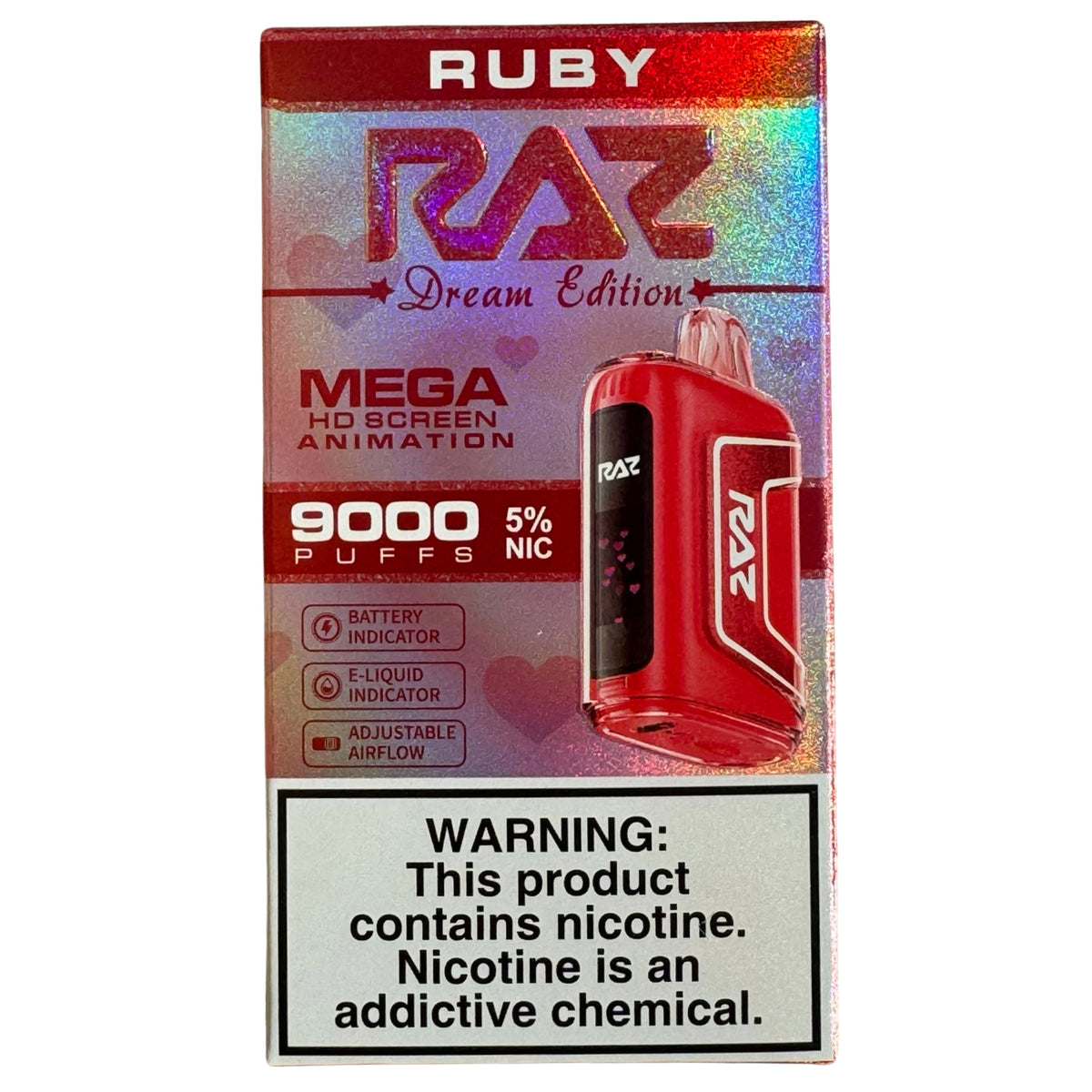 Ruby Raz Vape Ruby (Strawberry Raspberry Cherry) Ruby RAZ TN9000 Disposable Vape Ruby Raz Vape Ruby (Strawberry Raspberry Cherry) Ruby RAZ TN9000 Disposable Vape