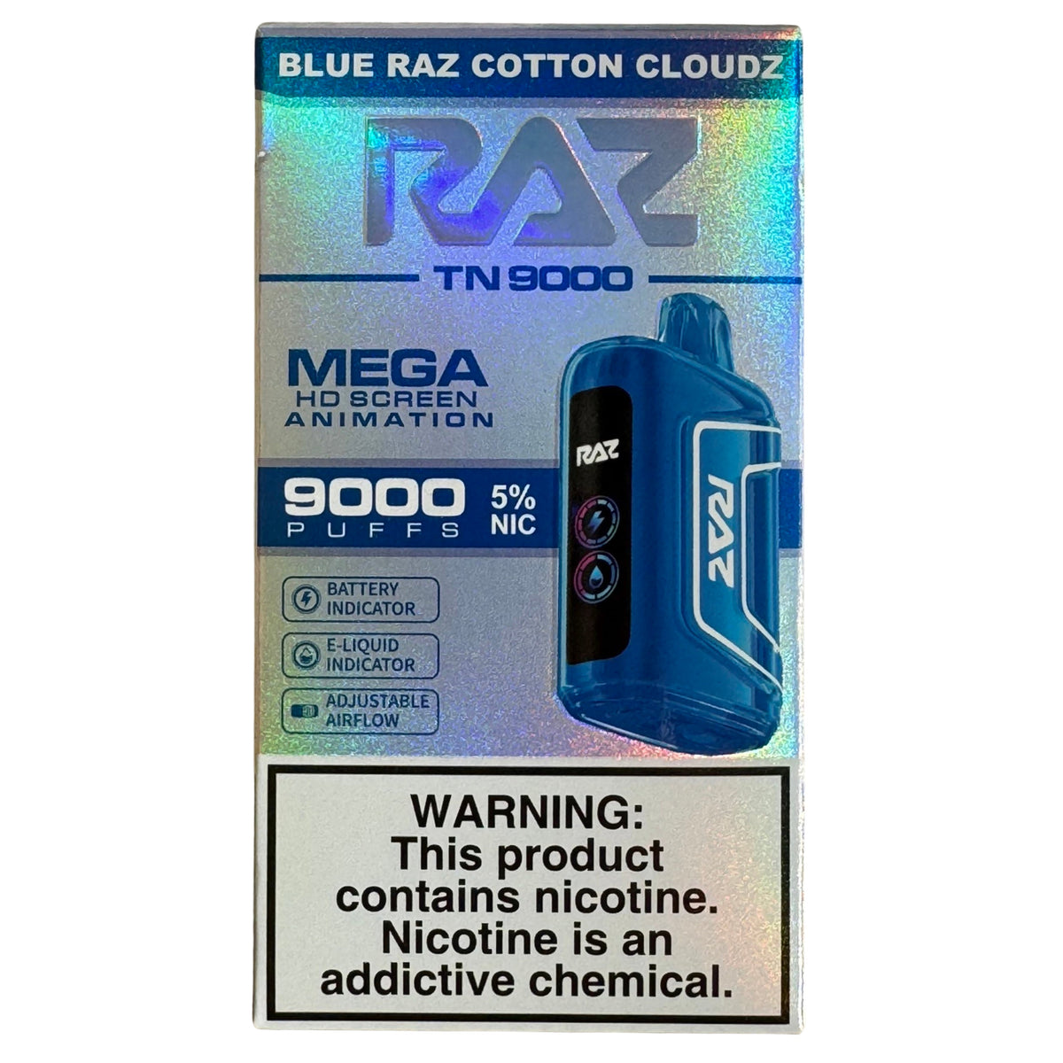 Blue Raz Cotton Cloudz - RAZ TN9000 Blue Raz Cotton Cloudz - RAZ TN9000