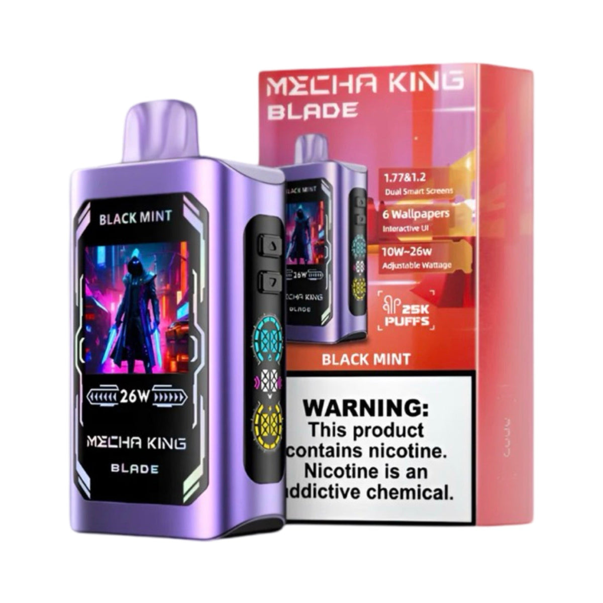 Black Mint - Mecha King - Blade 25000 Disposable Vape