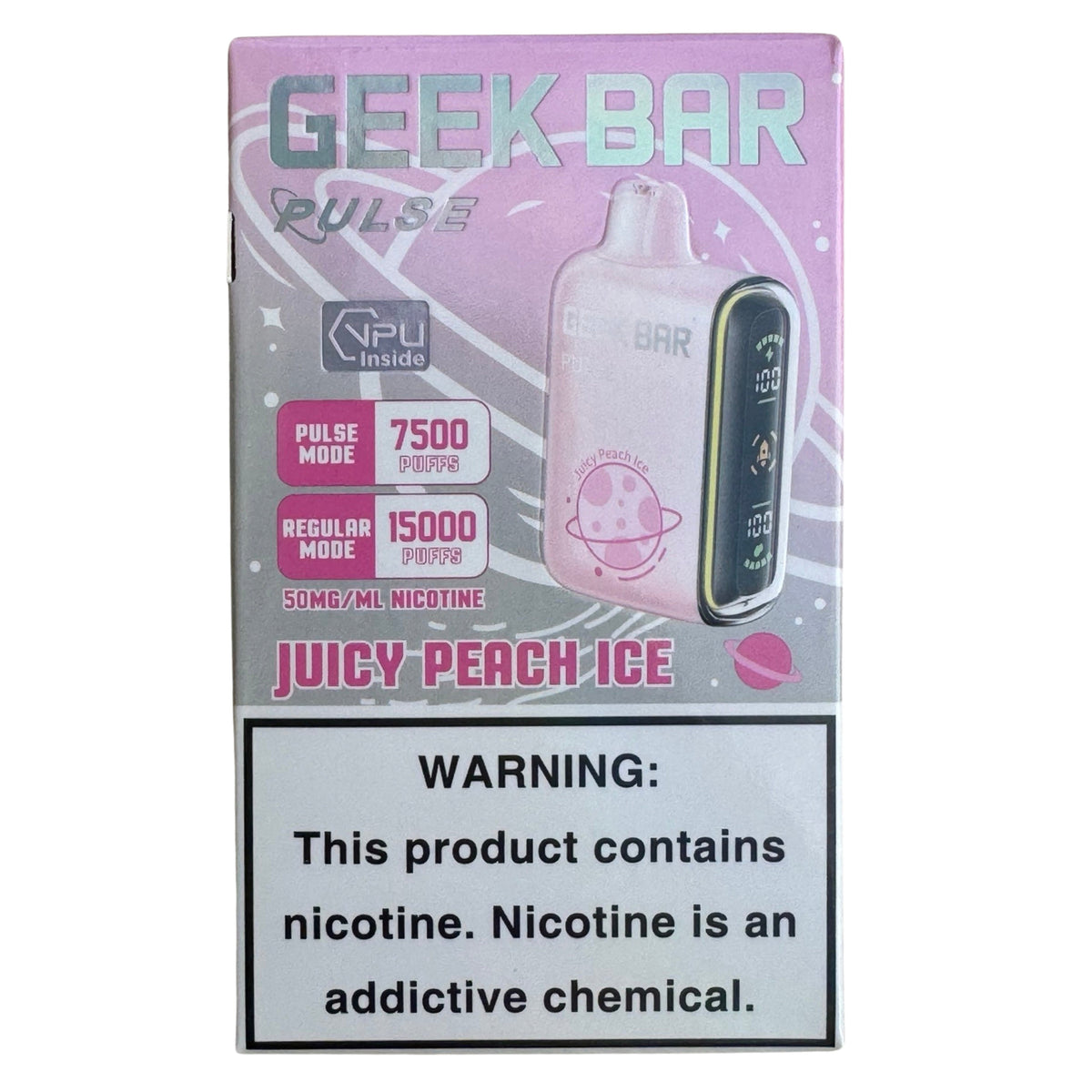 Juicy Peach Ice | Vape Device Geek Bar Pulse 15000 Juicy Peach Ice | Vape Device Geek Bar Pulse 15000