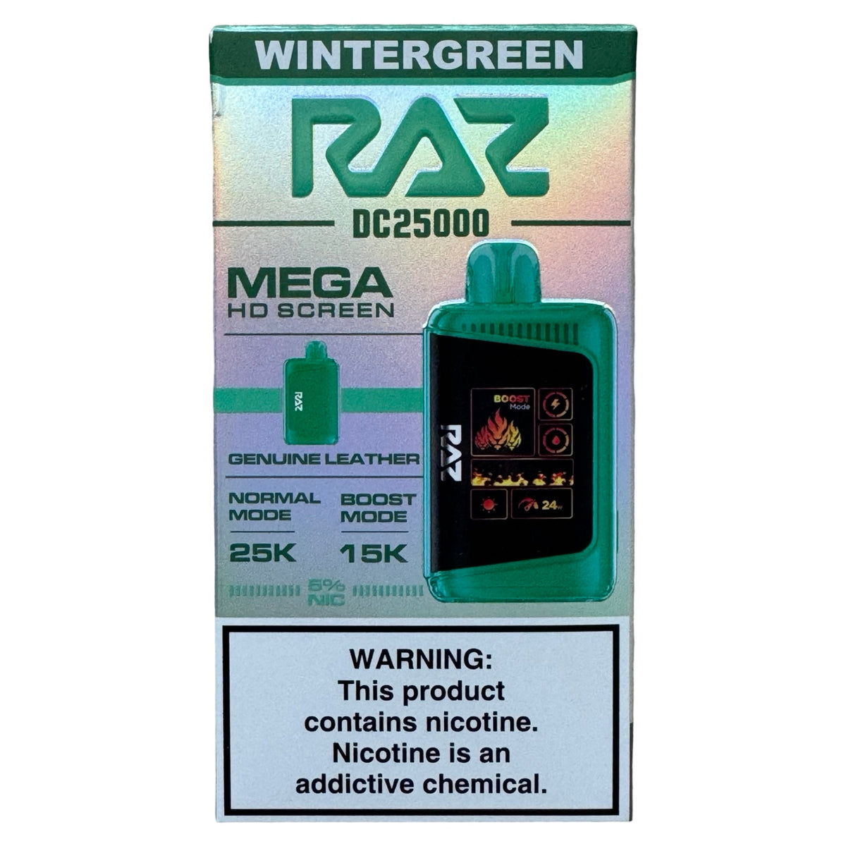 Wintergreen - RAZ DC25000: Long-Lasting Vape Experience Wintergreen - RAZ DC25000: Long-Lasting Vape Experience