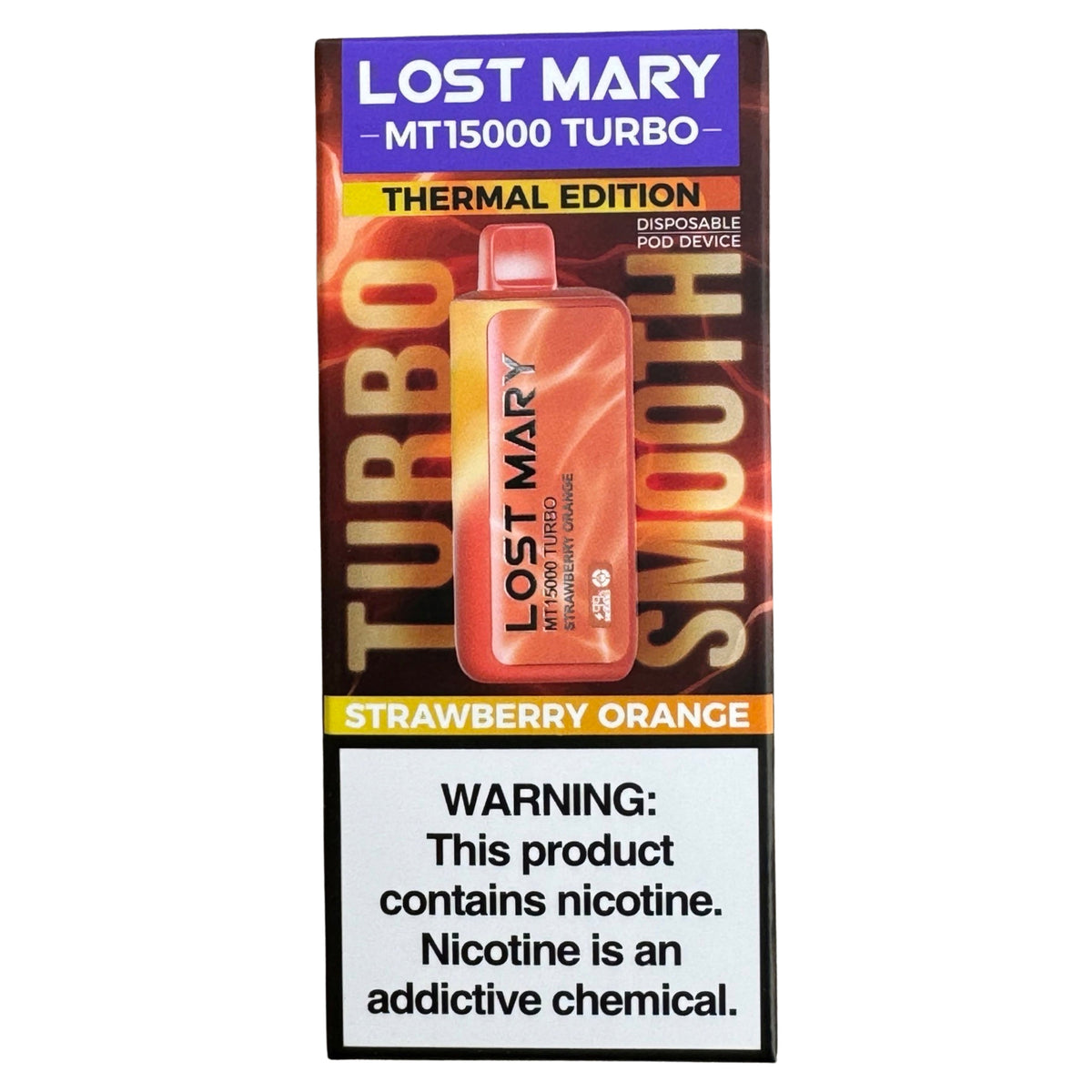 Strawberry Orange Vape | Turbo Thermal Edition Lost Mary Strawberry Orange Vape | Turbo Thermal Edition Lost Mary
