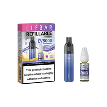 Charger l'image dans la visionneuse de galerie, Kit de dosettes jetables Elf Bar EV5000 + 20 mg de sel ElfLiq