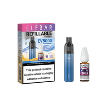 Charger l'image dans la visionneuse de galerie, Kit de dosettes jetables Elf Bar EV5000 + 20 mg de sel ElfLiq