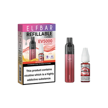 Charger l'image dans la visionneuse de galerie, Kit de dosettes jetables Elf Bar EV5000 + 20 mg de sel ElfLiq