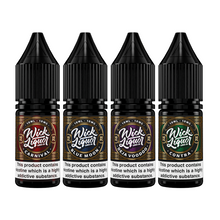 Load image into Gallery viewer, Wick Liquor 10mg Nicotine Salts - 10ml Flavour Collection (50VG/50PG)