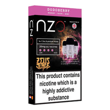 Load image into Gallery viewer, NZO 20mg Zeus Salt Vape Pods with Red Liquids Nic Salt (50VG/50PG)