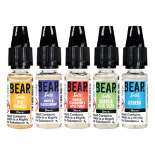 Load image into Gallery viewer, 20mg Bear Flavours Nicotine Salts Vape Juice - 10ml MTL E-Liquid (50VG/50PG)