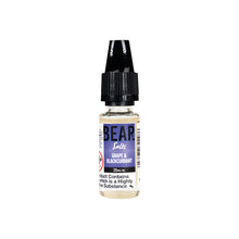 Load image into Gallery viewer, 10ml 10mg Nic Salt Vape - Bear Flavours for MTL Vaping (50VG/50PG)