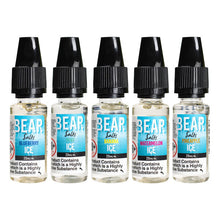 Load image into Gallery viewer, 20mg Ice Blast Nic Salts - 10ml Bear Flavours (50PG/50VG)