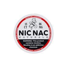 Load image into Gallery viewer, 6mg Nic Nac Naturals Nicotine - 15 Lozenge Tablets