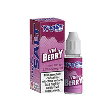 Charger l'image dans la visionneuse de galerie, 10 ml de e-liquide Kingston 10 mg de sel de nicotine (50VG/50PG) pour MTL Vaping