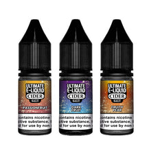 Load image into Gallery viewer, 10mg Cider Bliss E-Liquid Nic Salts - 10ml Variety Pack (50VG/50PG)