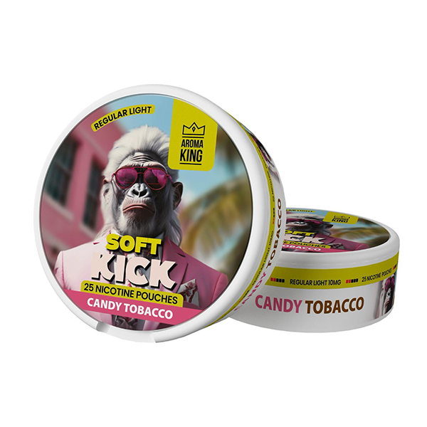 Aroma King Soft Kick 10mg Nicotine Pouches - 25 Discreet Flavors - Aroma King