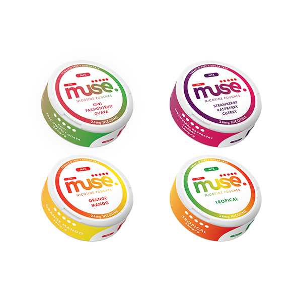 24mg Muse Nicotine Pouches - 20 Convenient Tobacco-Free Pouches - Nicotine Pouches