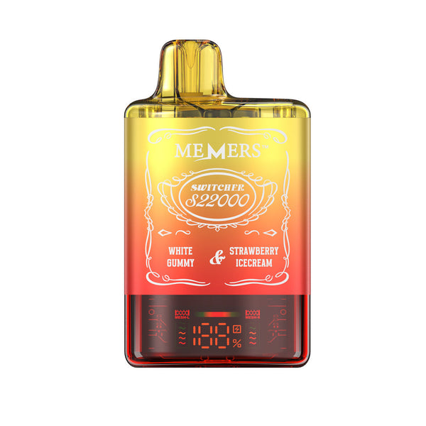 Weißer Gummi - Erdbeer-Eiscreme - Memers - Switcher S22K - 20.000 Vapes