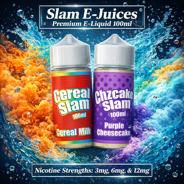 Slam E-Juices Premium E-Liquid 100ml - Nicotine Vape Juices