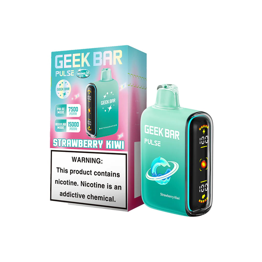 Strawberry Kiwi Geek Bar Pulse 15000 Disposable Vape
