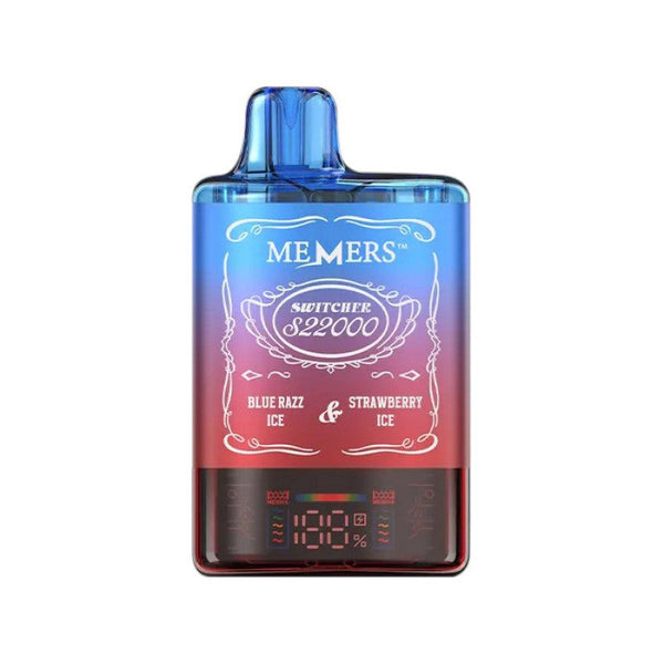 Blue Razz Ice - Erdbeer-Eis - Memers - Switcher S22K - 20.000 Vapes