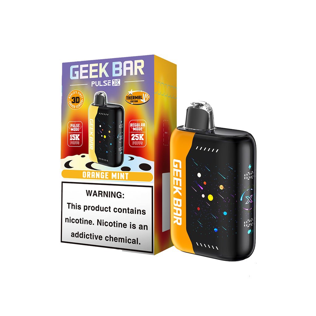 Orange Mint Geek Bar Pulse X 25000 Disposable Vape