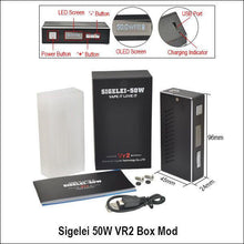Load image into Gallery viewer, Sigelei 50W VR2 Box Mod