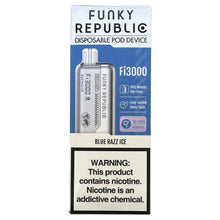 Cargue la imagen en el visor de la Galería, Funky Republic Fi3000 Azul Razz Hielo