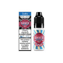 Load image into Gallery viewer, 10mg Dinner Lady Menthol Nicotine Salts - 10ml Cool & Refreshing Vape Juice (50VG/50PG)