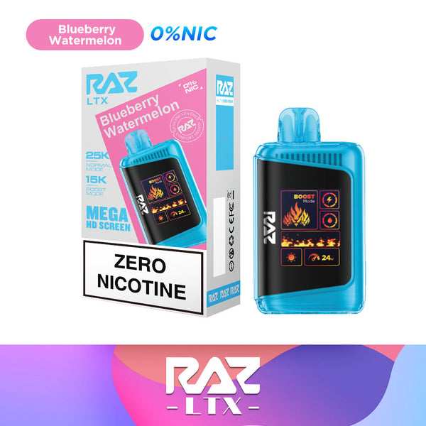 Blauwe Bes Watermeloen - RAZ LTX 25000 Zero Nicotine - Article product