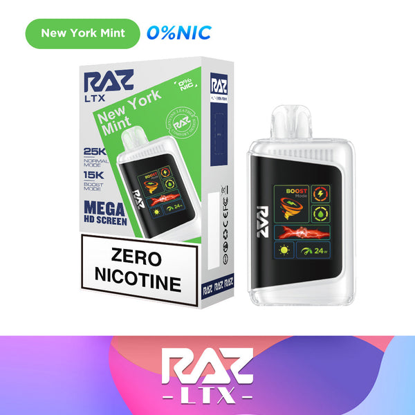 New York Mint Smaak - RAZ LTX 25000 Zero Nicotine - Article product