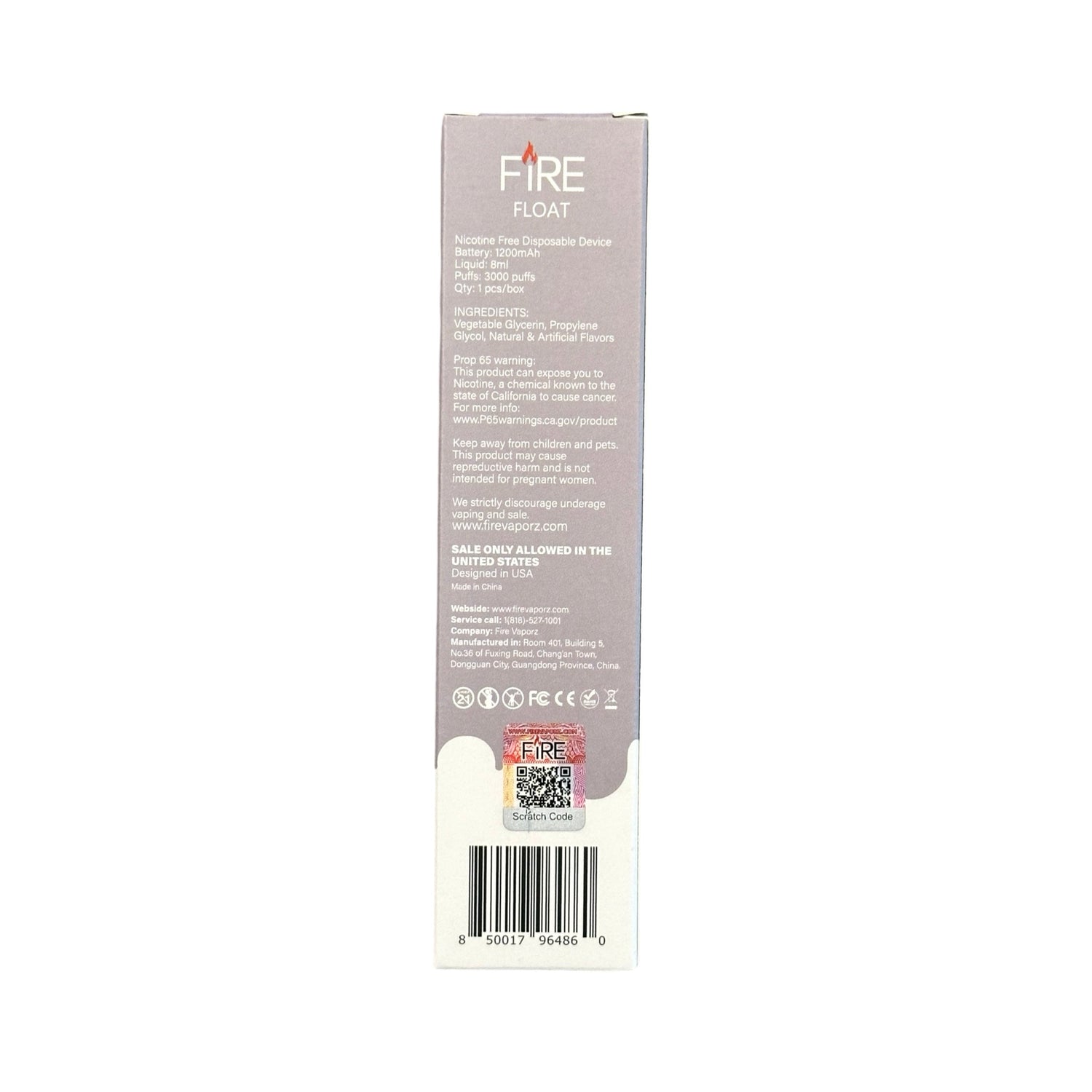 Clear - Fire Float 3000 - Zero Nicotina