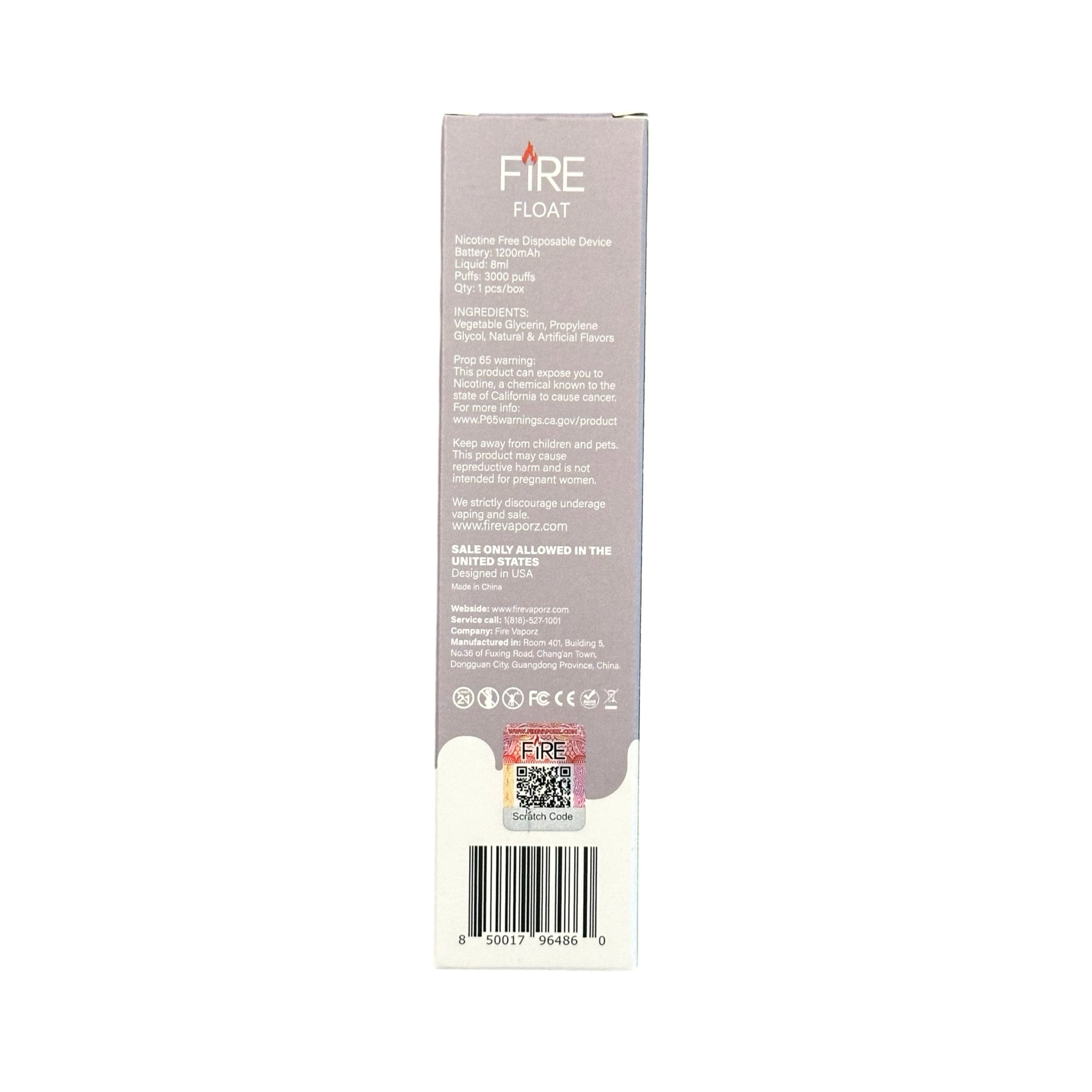 Clear - Fire Float 3000 - Zero Nicotina