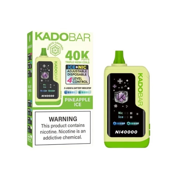 Pineapple Ice - Kado Bar NI40K - Ice + Nic Control - 40K Vapes