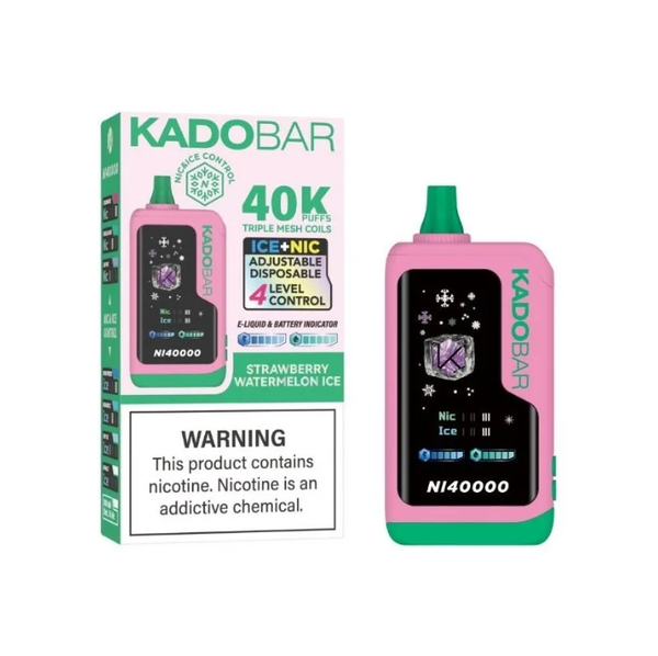 Strawberry Watermelon Ice - Kado Bar NI40K - Ice + Nic Control - 40K Vapes