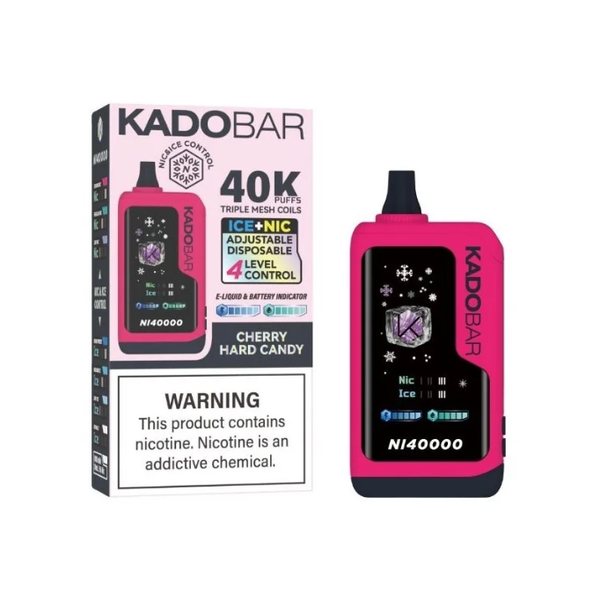 Cherry Hard Candy - Kado Bar NI40K - Ice + Nic Control - 40K Vapes