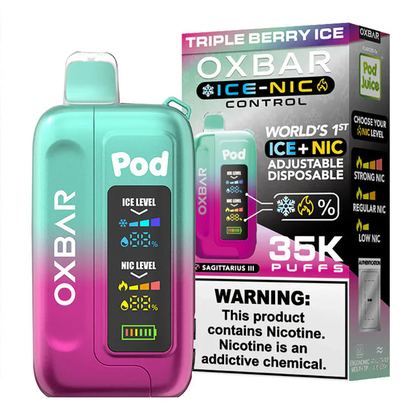 Triple Berry Ice - Pod Juice X Oxbar Ice-Nic 35K - 35K Vape