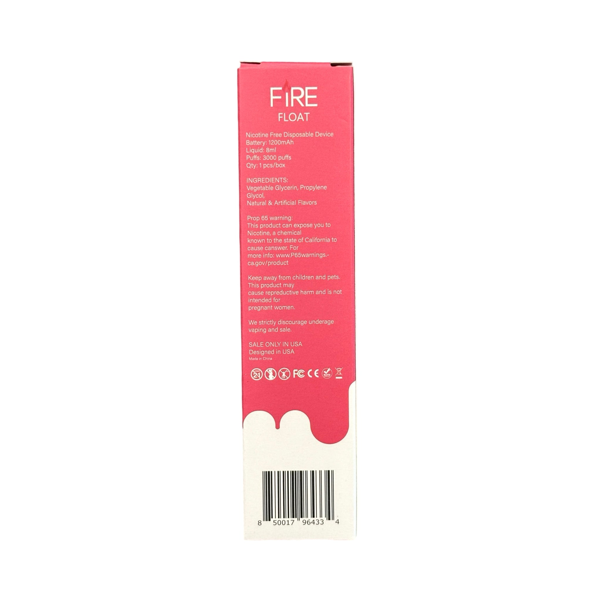 Energy Drink - Fire Float 3000 - Zero Nicotine Vape Energy Drink - Fire Float 3000 - Zero Nicotine Vape