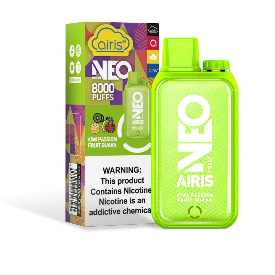 Kiwi Fruit Guava Vape | Disposable Vape Airis Neo P8000 Kiwi Fruit Guava Vape | Disposable Vape Airis Neo P8000