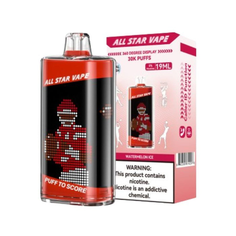 ALL-STAR 30K PUFF DISP 5CT - WATERMELON ICE
