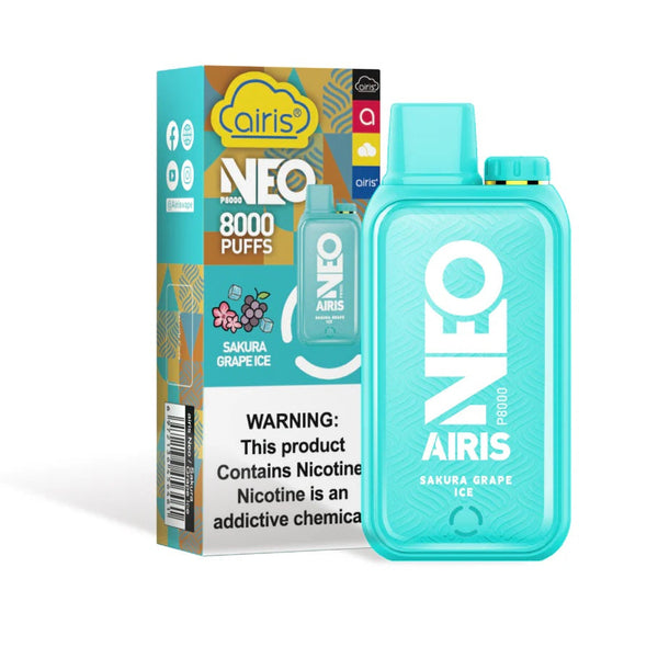 Sakura Grape Ice - Airis Neo P8000 - Cheap Disposable Vapes Under $10