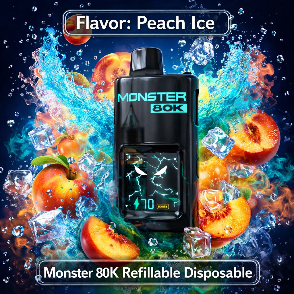Vape jetable rechargeable Monster 80K