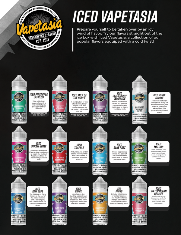 Vapetasia E-Liquid 100ml - Furnizori